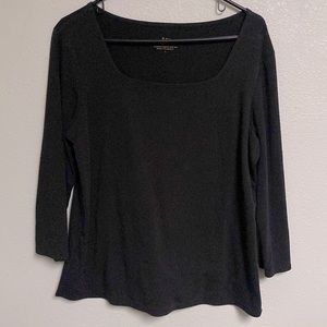 J. Jill Supersoft Square Neck Tee Size L